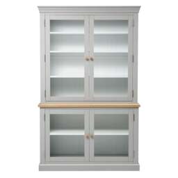 Large Glazed Dresser - Chester Dove Grey - The Cotswold Company - thumbnail 5