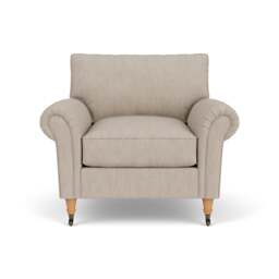 Armchair - Natural - Luxury Italian Linen - Osbourne - The Cotswold Company - thumbnail 2