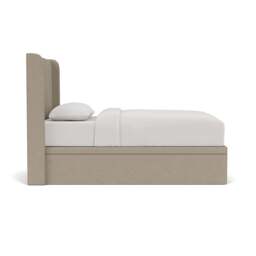 Double Ottoman Storage Bed - Dove Grey - House Linen Mix - Parker - The Cotswold Company - thumbnail 3