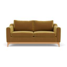 3 Seater Sofa - Mustard - Matt Velvet - Watson - The Cotswold Company - thumbnail 2