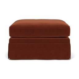 Foot Stool - Brick - Matt Velvet - Dawson Small - The Cotswold Company - thumbnail 2