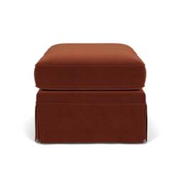 Foot Stool - Brick - Matt Velvet - Dawson Small - The Cotswold Company - thumbnail 3