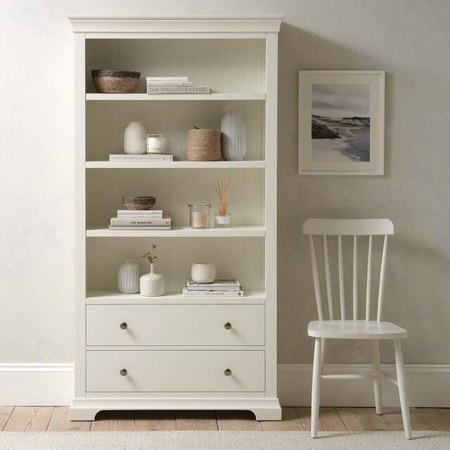 Chantilly Warm White Large Bookcase - The Cotswold Company - image 1