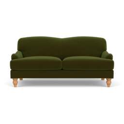 3 Seater Sofa - Forest Green - Matt Velvet - Ashbee - The Cotswold Company - thumbnail 2