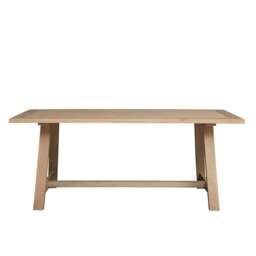 Dining Table and Bench Set - Inglesham Whitewash Oak - The Cotswold Company - thumbnail 2