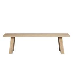 Dining Table and Bench Set - Inglesham Whitewash Oak - The Cotswold Company - thumbnail 5