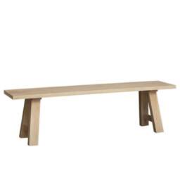 Dining Table and Bench Set - Inglesham Whitewash Oak - The Cotswold Company - thumbnail 6