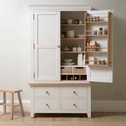 Double Larder - Chester Pure White - The Cotswold Company