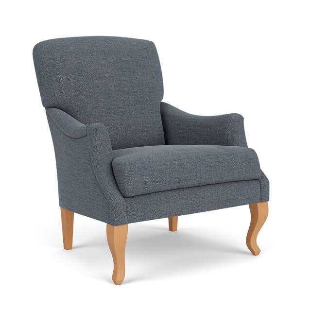 Armchair - Indigo - Rustic weave - Elsie - The Cotswold Company - image 1