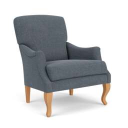 Armchair - Indigo - Rustic weave - Elsie - The Cotswold Company