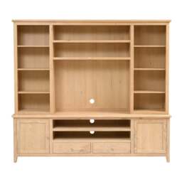 Inglesham Whitewash Oak TV and Media Storage Unit - The Cotswold Company - thumbnail 6