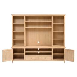 Inglesham Whitewash Oak TV and Media Storage Unit - The Cotswold Company - thumbnail 5
