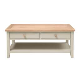 Coffee Table with Drawers - Chester Limestone - The Cotswold Company - thumbnail 2