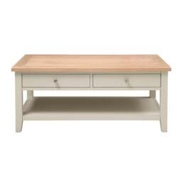 Coffee Table with Drawers - Chester Limestone - The Cotswold Company - thumbnail 3