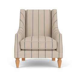 Armchair - Charcoal - Compton Stripe - Annie - The Cotswold Company - thumbnail 2
