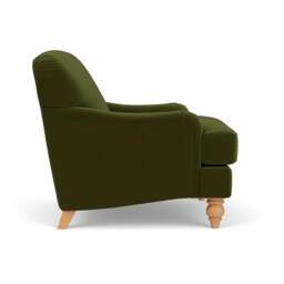 Armchair - Forest Green - Matt Velvet - Ashbee - The Cotswold Company - thumbnail 3