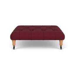 Foot Stool - Rosehip - House linen mix - Amelia - The Cotswold Company - thumbnail 2