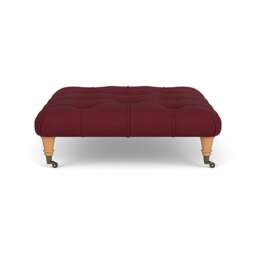 Foot Stool - Rosehip - House linen mix - Amelia - The Cotswold Company - thumbnail 3