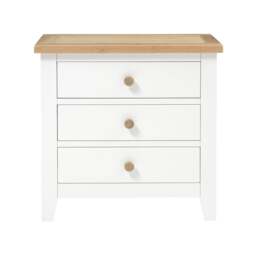 Jumbo Bedside Table - Chester Pure White - The Cotswold Company - thumbnail 5