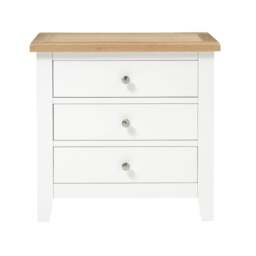 Jumbo Bedside Table - Chester Pure White - The Cotswold Company - thumbnail 4