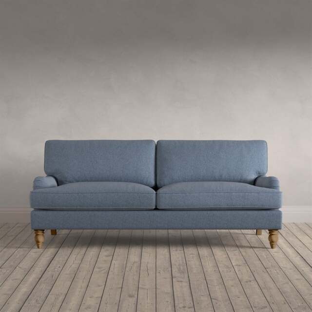 Morris - 3 Seater Sofa Sofa - Indigo - Rustic Weave - Express Delivery Sofas - Express Sofas - The Cotswold Company - image 1