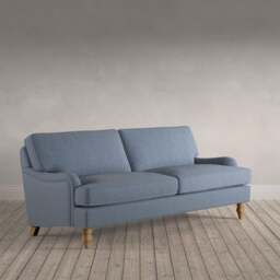 Morris - 3 Seater Sofa Sofa - Indigo - Rustic Weave - Express Delivery Sofas - Express Sofas - The Cotswold Company - thumbnail 2