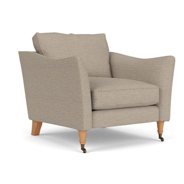 Armchair - Natural - Herringbone Weave - Robinson - The Cotswold Company - image 1