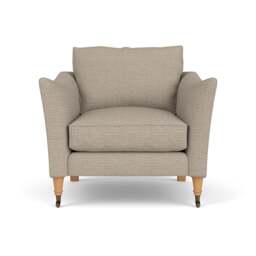 Armchair - Natural - Herringbone Weave - Robinson - The Cotswold Company - thumbnail 2
