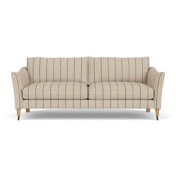 4 Seater Sofa - Charcoal - Compton Stripe - Robinson - The Cotswold Company - thumbnail 2