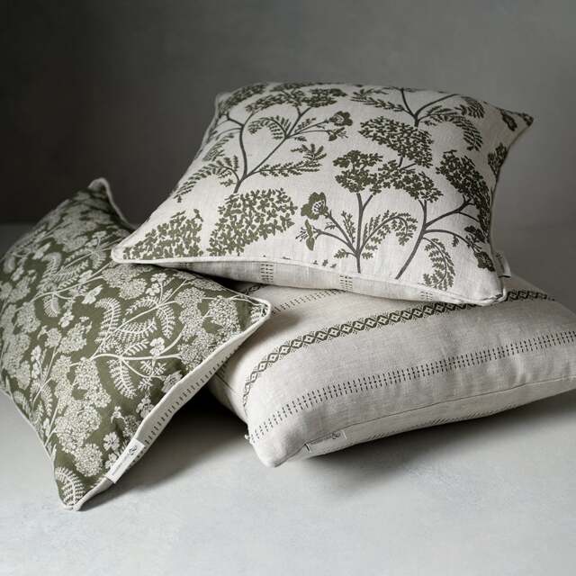 Madder Cutch and Co for The Cotswold Company Moss Cushion Bundle - Home Accessories - The Cotswold Company - image 1