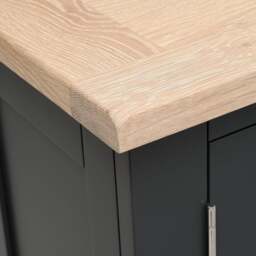 Small Double Cupboard - Chester Charcoal - The Cotswold Company - thumbnail 6