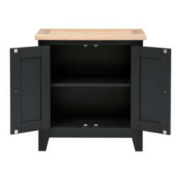Small Double Cupboard - Chester Charcoal - The Cotswold Company - thumbnail 4