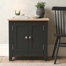 Small Double Cupboard - Chester Charcoal - The Cotswold Company - thumbnail 2