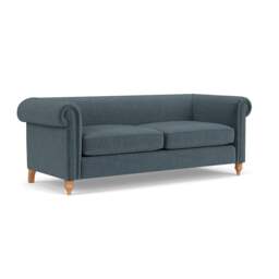 4 Seater Sofa - Teal - Eco Chenille - Rayner - The Cotswold Company