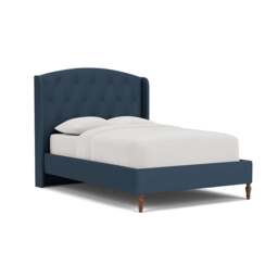 Double Classic Bedstead - Indigo - House Linen Mix - Gilmore - The Cotswold Company - thumbnail 1