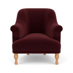 Armchair - Dark Rosehip - Matt Velvet - Everett - The Cotswold Company - thumbnail 2