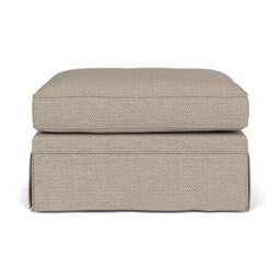 Foot Stool - Natural - Herringbone Weave - Dawson Small - The Cotswold Company - thumbnail 2