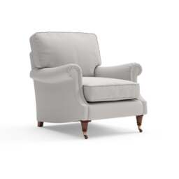 Armchair - Grey - Broadway Stripe - Taylor High Back - The Cotswold Company - thumbnail 5