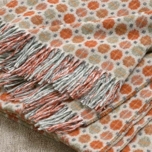 Milan Saffron Lambswool Throw - Home Accessories - The Cotswold Company - image 1