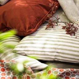 Milan Saffron Lambswool Throw - Home Accessories - The Cotswold Company - thumbnail 2