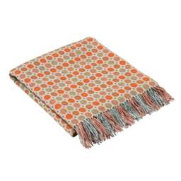 Milan Saffron Lambswool Throw - Home Accessories - The Cotswold Company - thumbnail 4