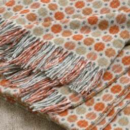 Milan Saffron Lambswool Throw - Home Accessories - The Cotswold Company - thumbnail 1