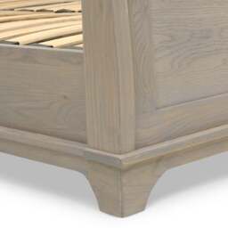 5ft King Size Sleigh Bed and 2 Bedside Table Set - Winchcombe Smoked Oak - The Cotswold Company - thumbnail 7