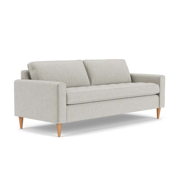 4 Seater Sofa - Grey Mist - Eco Chenille - Saxon - The Cotswold Company - image 1