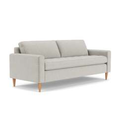 4 Seater Sofa - Grey Mist - Eco Chenille - Saxon - The Cotswold Company - thumbnail 1