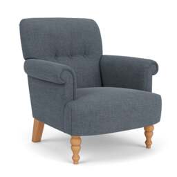 Armchair - Indigo - Rustic Weave - Harriet - The Cotswold Company - thumbnail 1