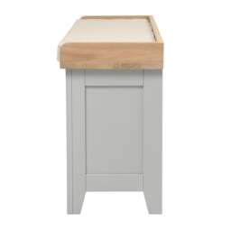 Open Shoe Storage Bench - Chester Dove Grey - The Cotswold Company - thumbnail 5