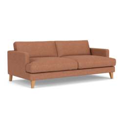 4 Seater Sofa - Brick - Herringbone Weave - Jackson - The Cotswold Company