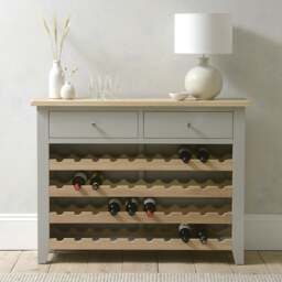Wine Console - Chester Dove Grey - The Cotswold Company