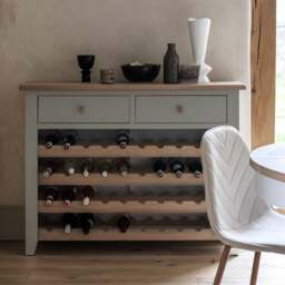 Wine Console - Chester Dove Grey - The Cotswold Company - thumbnail 3